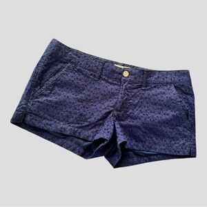 SO navy eyelet shorts